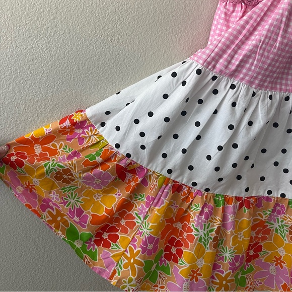 ASOS Pink Patchwork Summer Dress - Picture 4 of 6